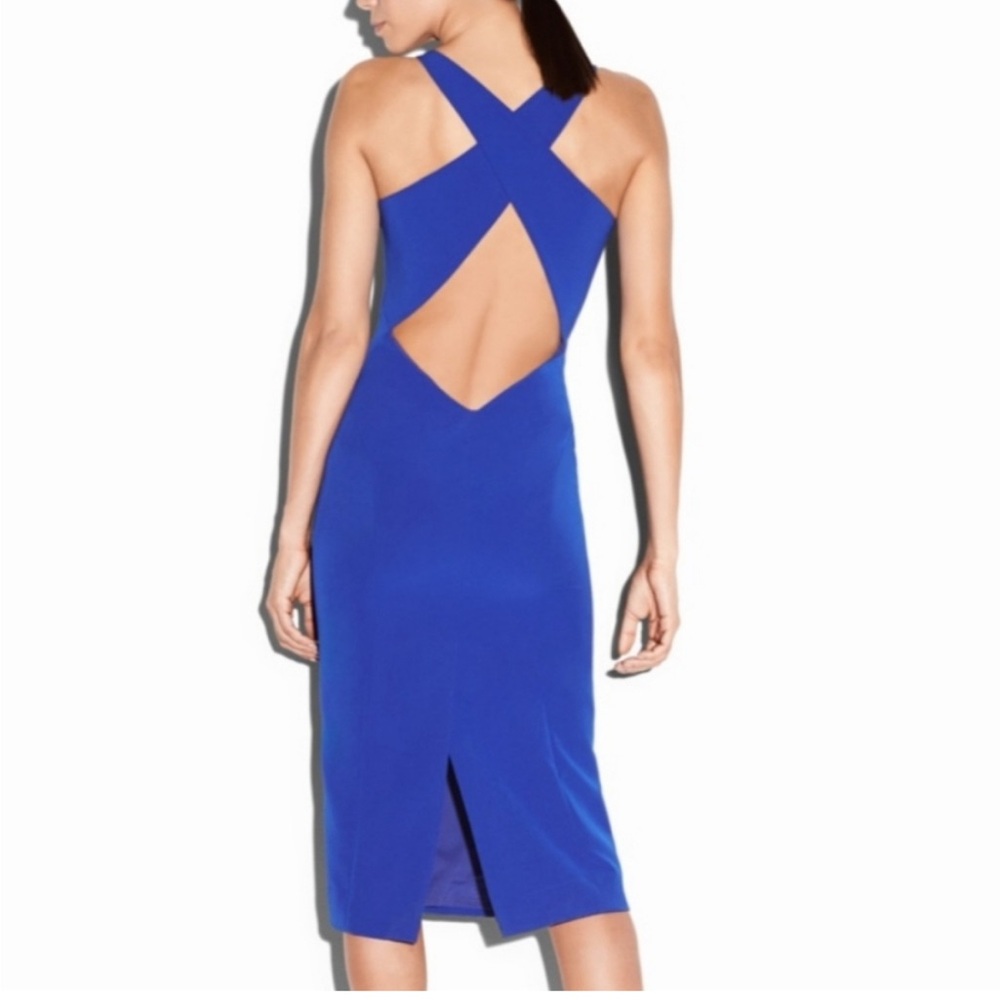 Milly Royal Blue Backless Dress